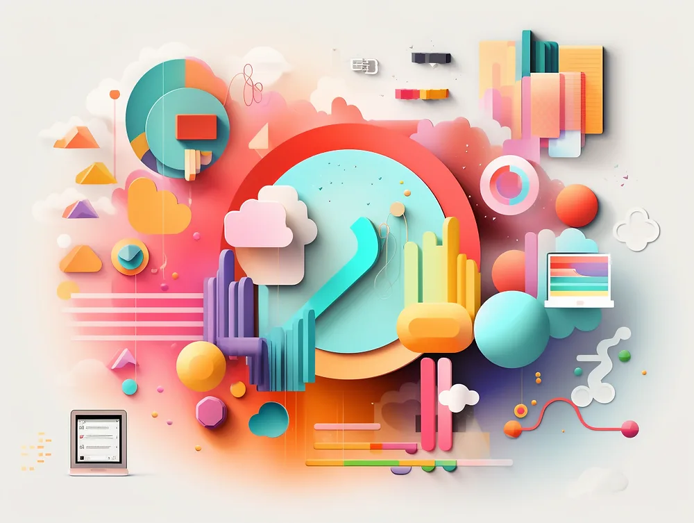Scientific machine user interface illustration.